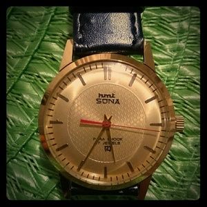 1973 hmt Sona gold plated row watch